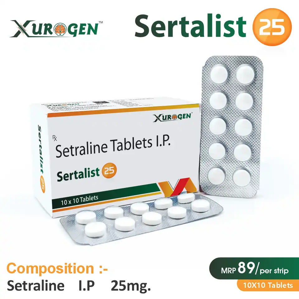 Sertraline 25mg Tablet | Best Price for PCD Pharma Franchise in Mental Health Segment